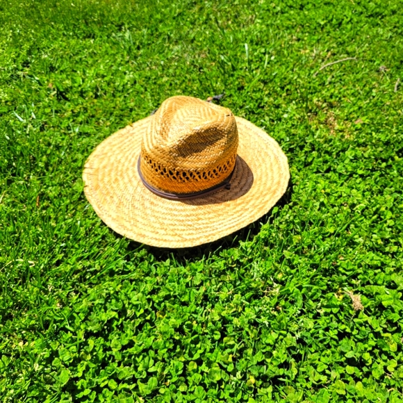 DP Accessories Dp Small Straw Hat With Wide Brim And Attached Cord